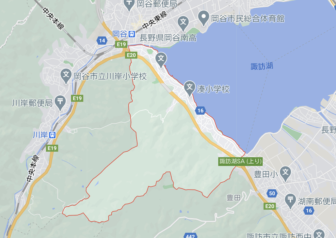 岡谷市【湊】の土地平均坪単価と町会と通学指定小学校 - 諏訪 ...