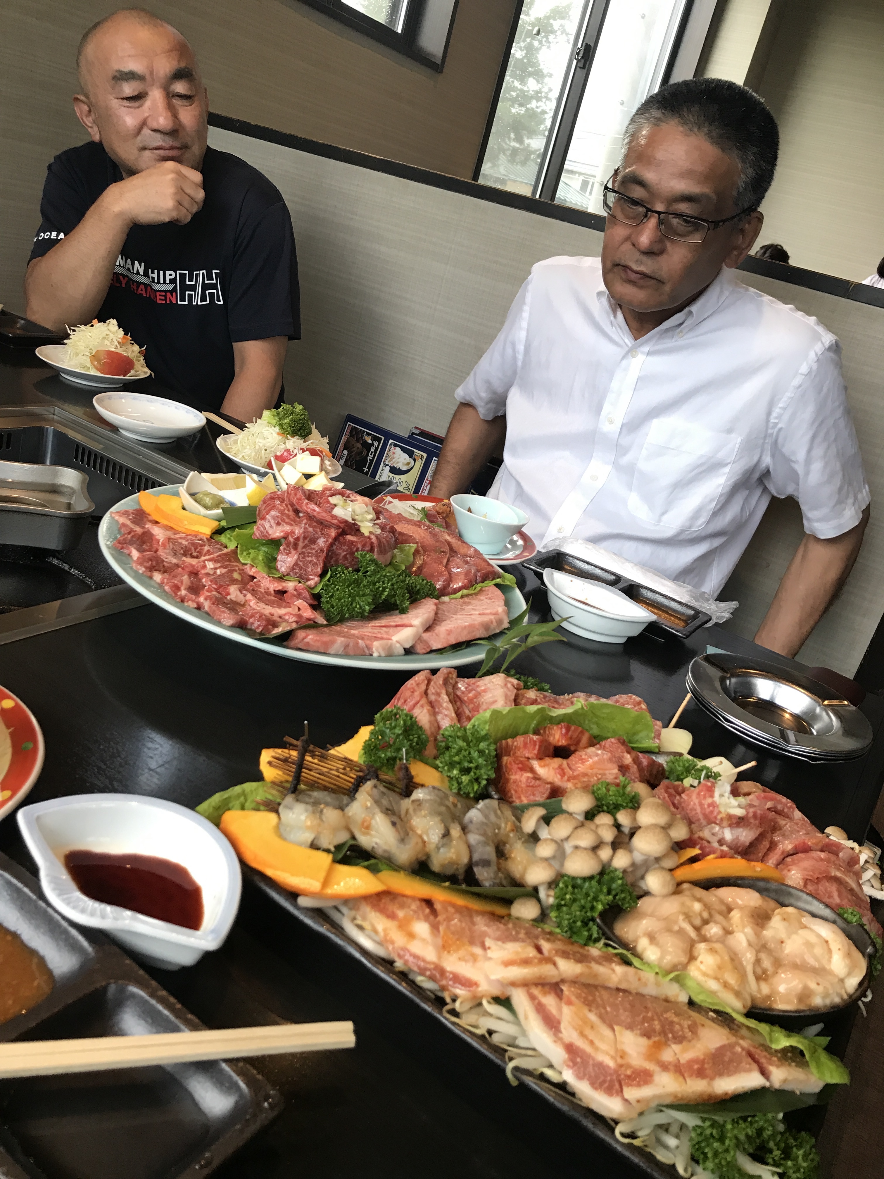 納涼会で焼肉だ！！