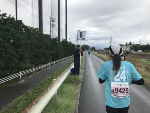 第３回松本マラソン6キロ地点です。まだ走れます