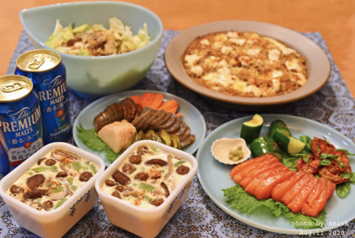 男料理で解凍サーモントラウト刺身用を脱水していただく 2020年8月 Lhouse 男料理で解凍サーモントラウト刺身用を脱水していただく 2020年8月 Lhouse