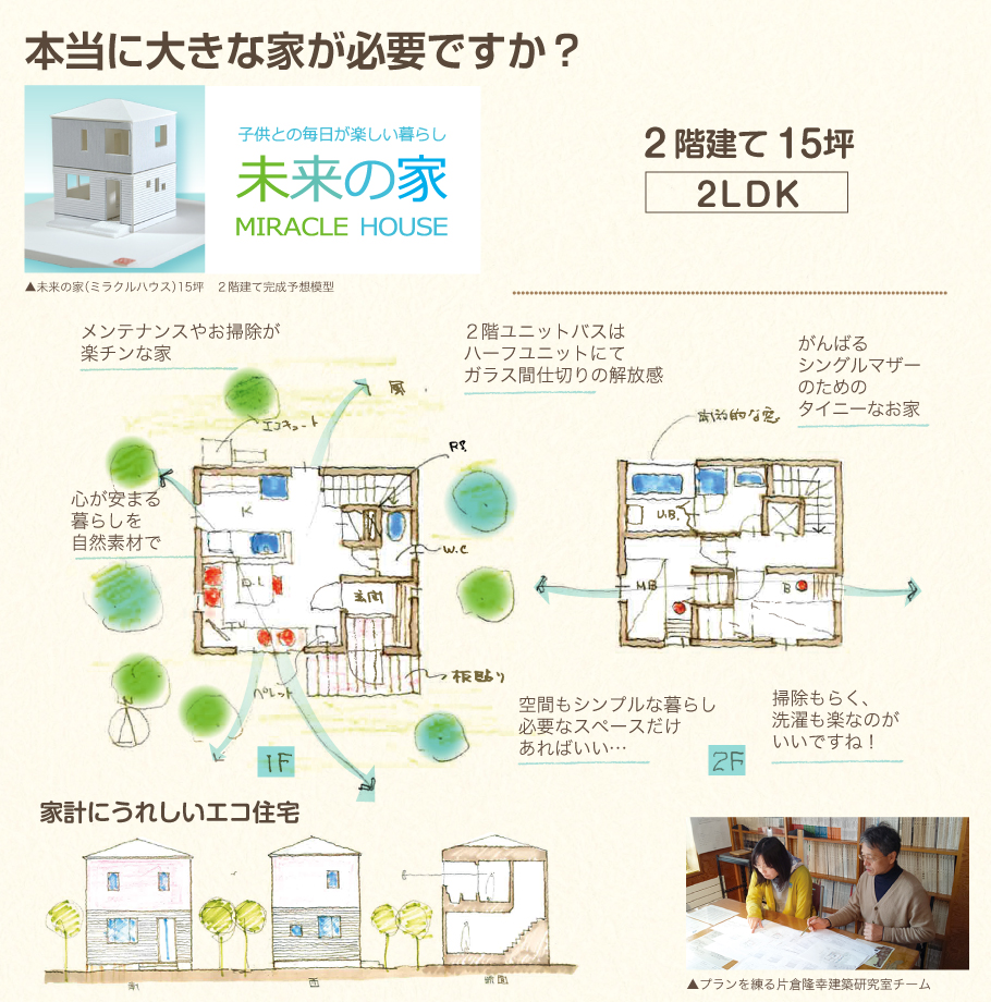 未来の家　２階建　15坪