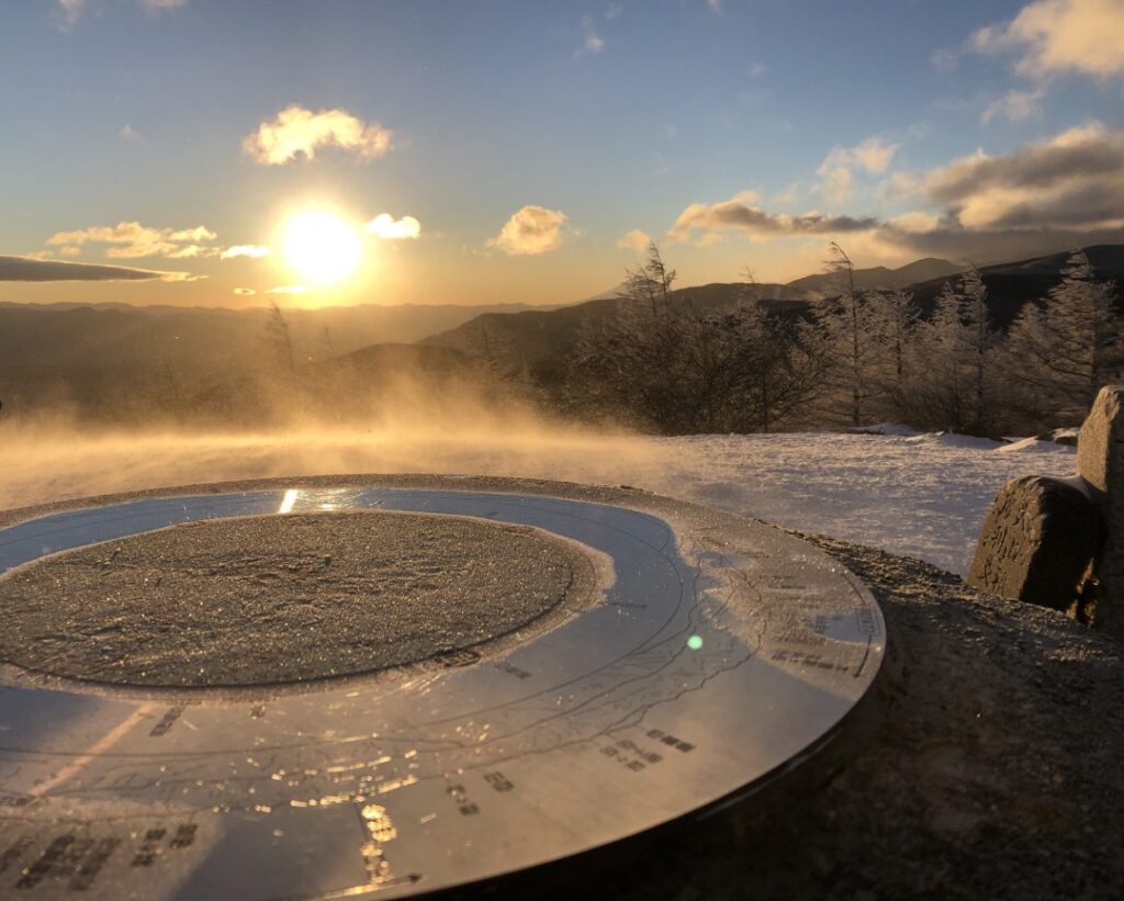 入笠山の初日の出