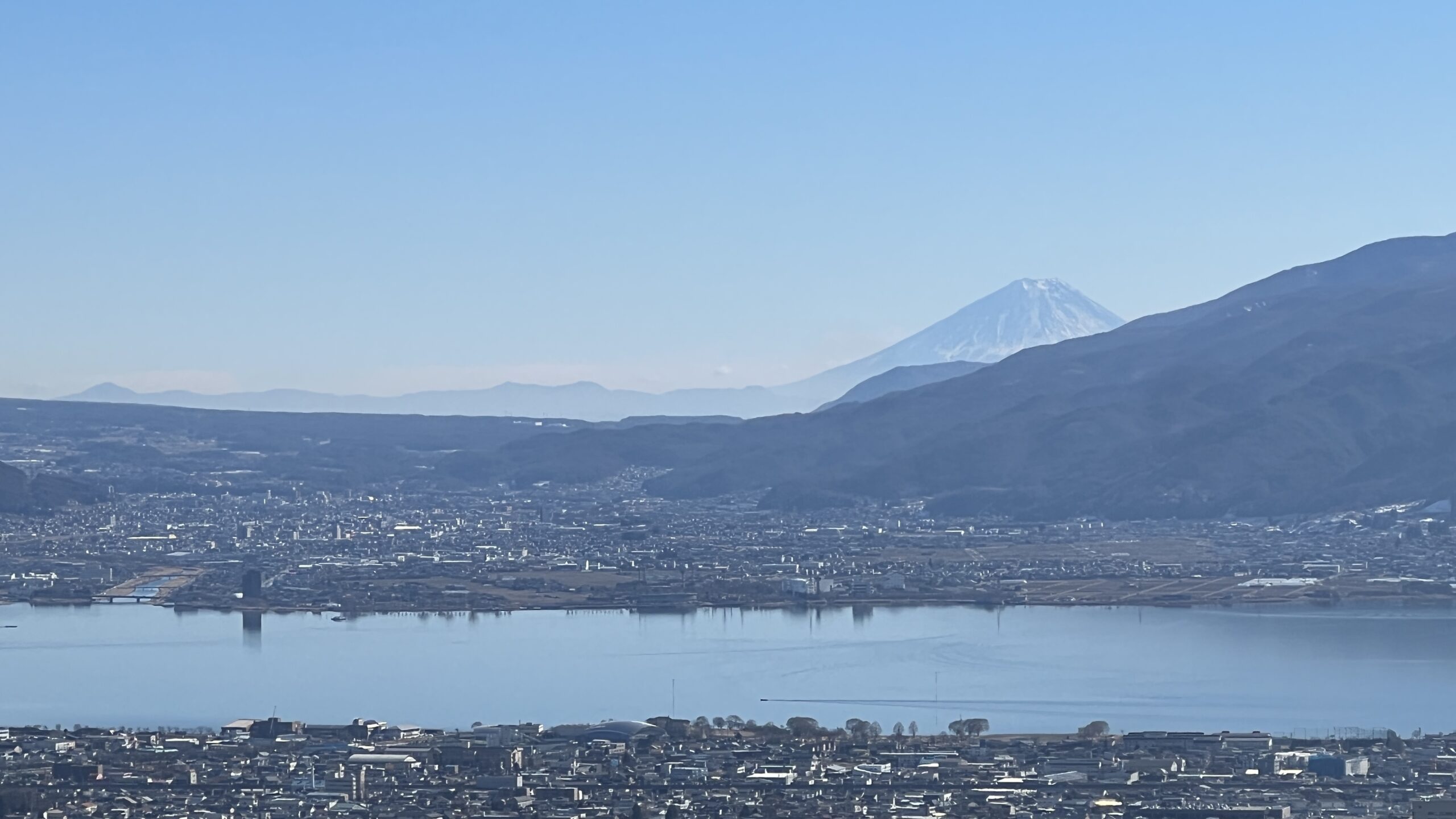 富士山を望む