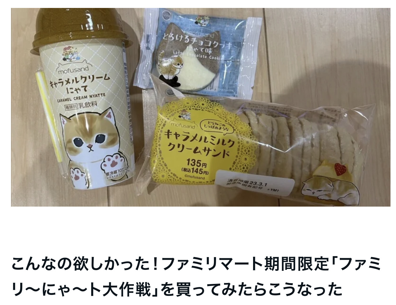 こんなの欲しかった！ファミリマート期間限定「ファミリ～にゃ～ト大作戦」を買ってみたらこうなった