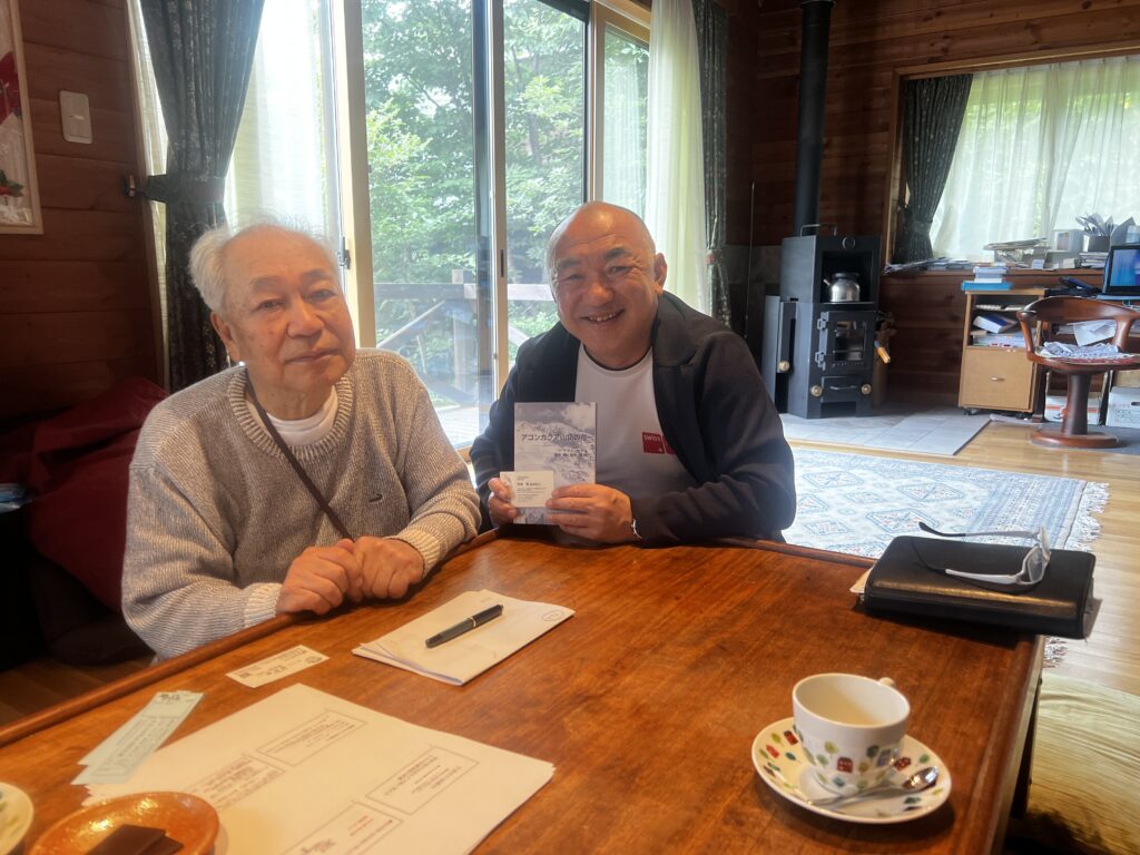 栗栖 茜先生とエルハウス社長｜原村で注文住宅ならエルハウス