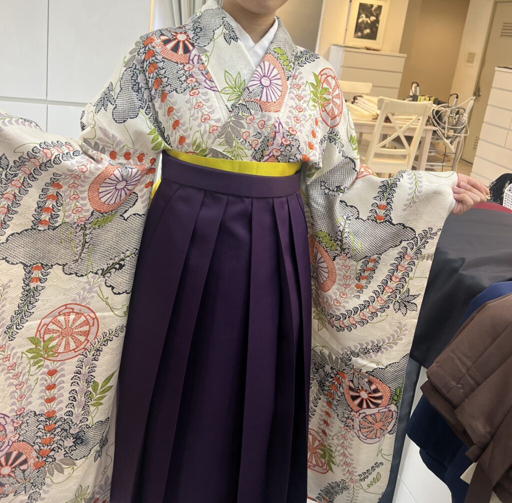 Hakama Zipでの試着
