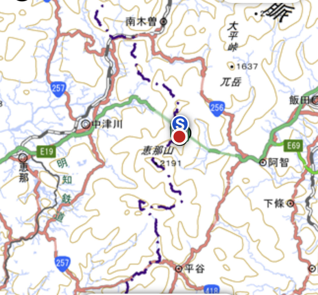 神坂山地図｜長野県のハウスメーカーエルハウス
