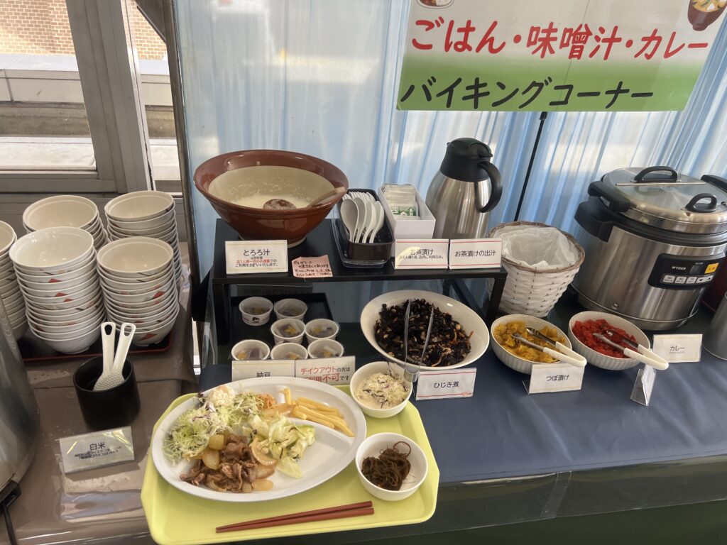 諏訪市役所の食堂バイキングコーナー｜諏訪市で注文住宅ならエルハウス