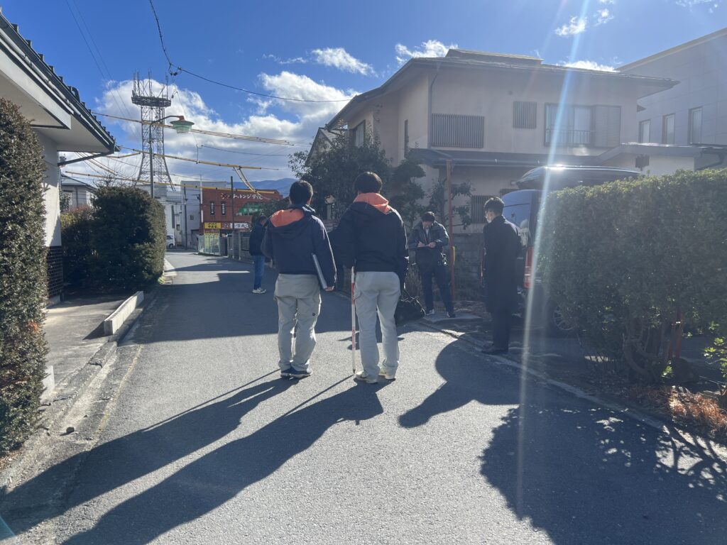 測量の立ち合い｜原村で注文住宅ならエルハウス