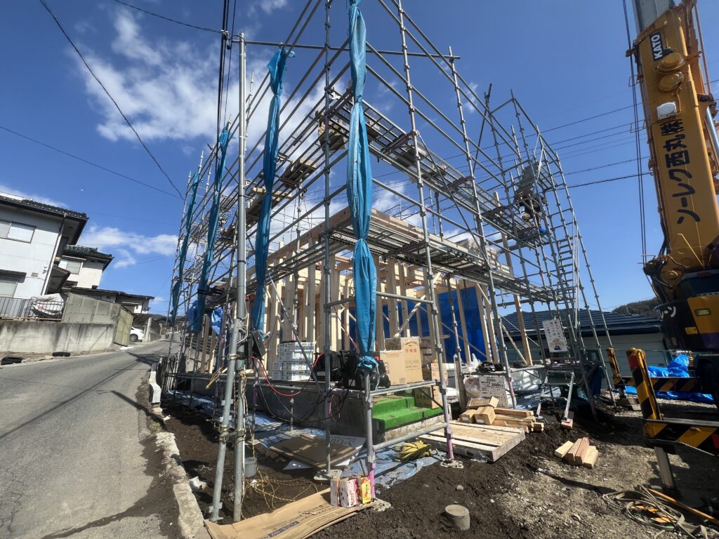 新築現場｜茅野市で注文住宅ならエルハウス width=