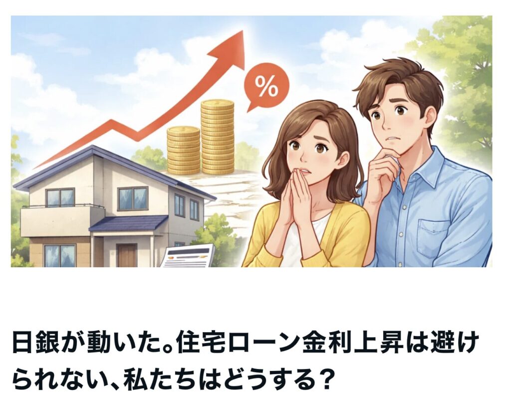 日銀が動いた住宅金利上昇｜茅野市で注文住宅ならエルハウス