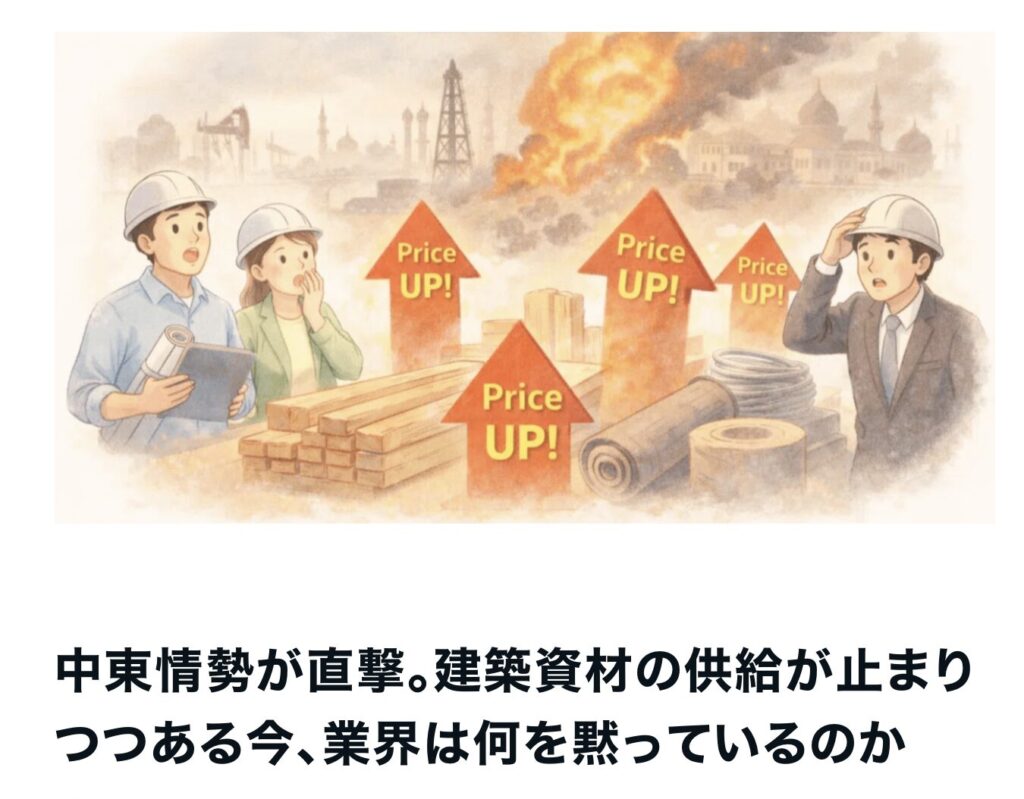 中東情勢が直撃！建築資材の現状｜茅野市で注文住宅ならエルハウス